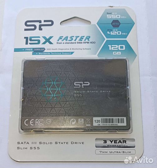 Жёсткий диск Silicon Power Slim S55