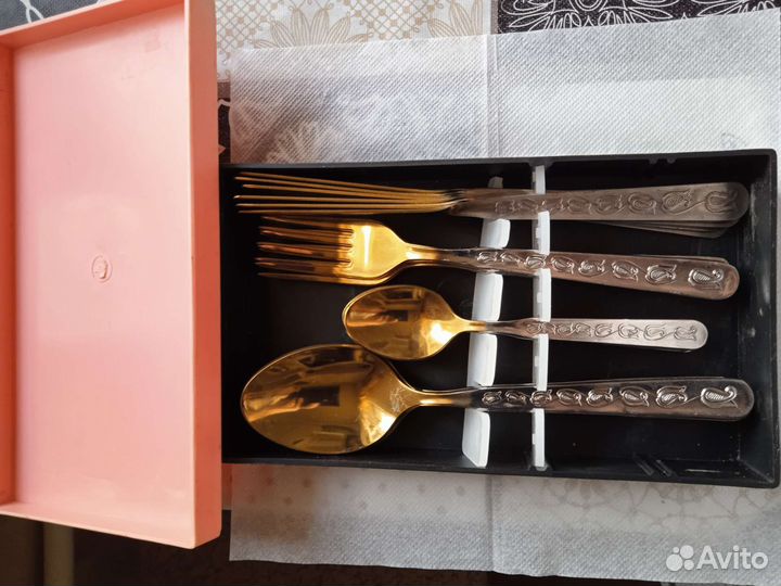 Набор новый столовых приборов СССР нержавейка