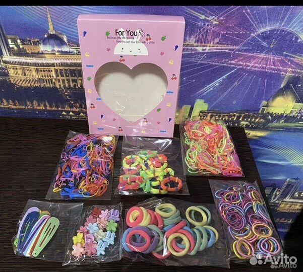 Подарочный Детский Набор аксессуаров для волос