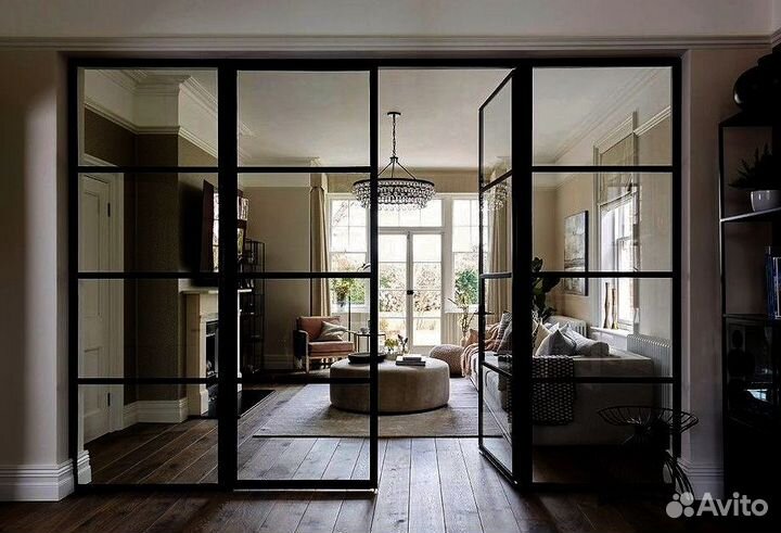 Раздвижные стеклянные перегородки