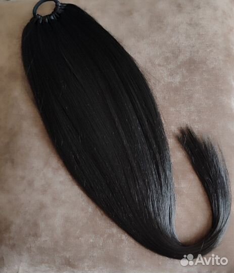 Хвост-коса на резинке, хвосты на резинке