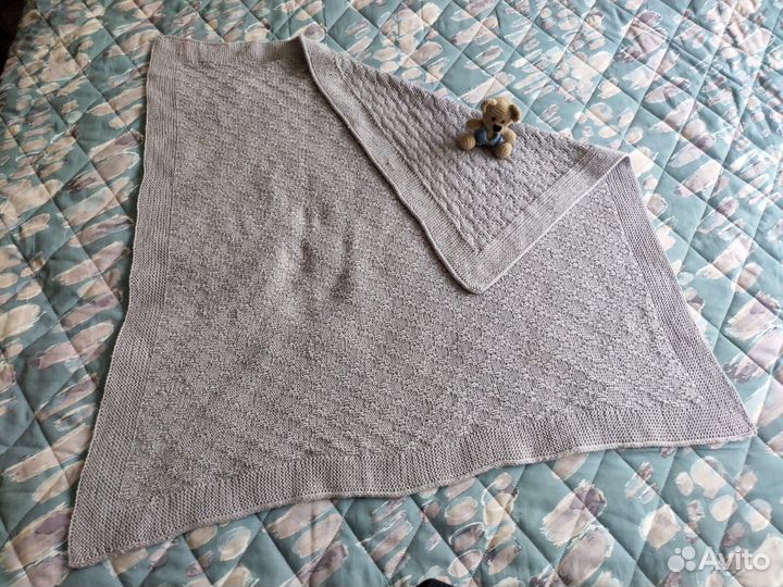 Плед детский вязаный ручная работа