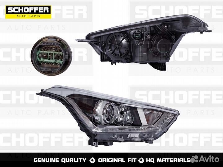 Фара правая линза дхо Hyundai Creta (I 2016-2021)