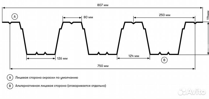 Профнастил Н114