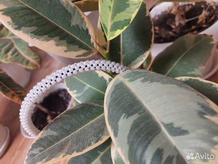 Ободок для волос ручной работы