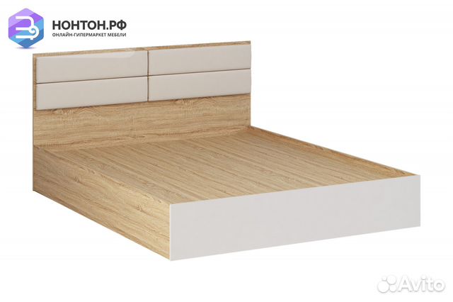 Кровать Норд 1.6 м дуб сонома / белый