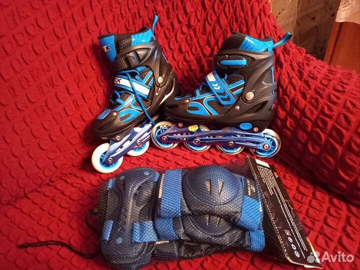 Ролики детские с защитой новые