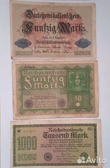 Германия банкноты