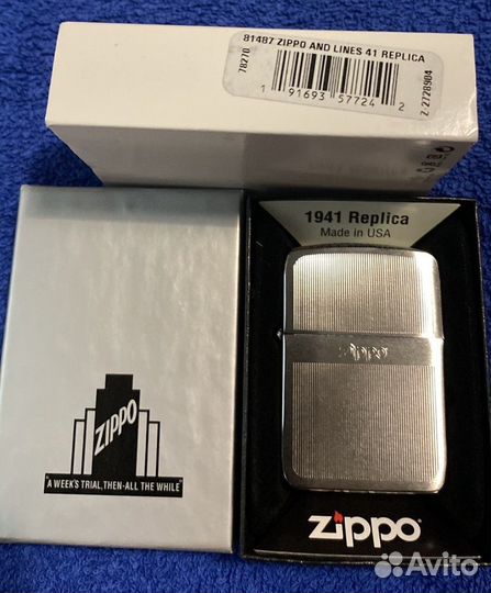 Зажигалка Zippo Replica 1941 81487 Оригинал США