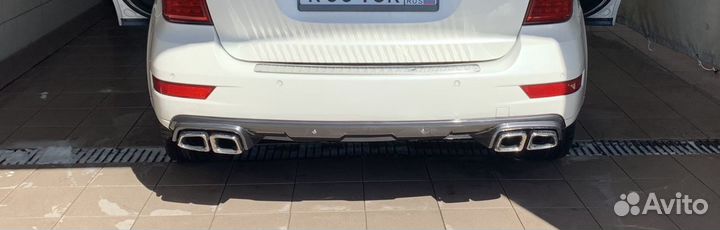 Диффузор заднего бампера мл164, W164 amg