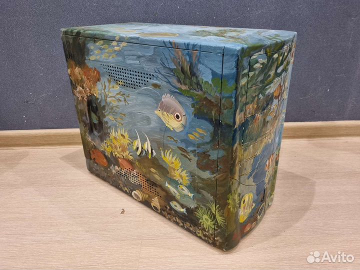 Корпус для пк mATX Аквариум