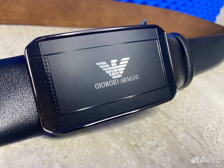Ремень кожаный мужской Armani