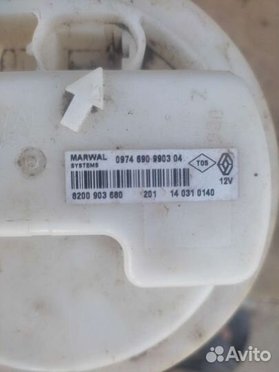 Бензонасос renault logan 1