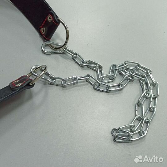 Пояс для отягощения с цепью для брусьев 100 кг