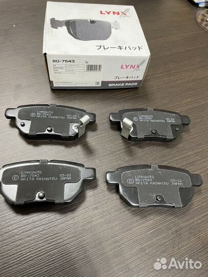 Тормозные колодки зад Toyota Corola