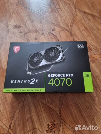 Новая GeForce rtx4070 ventus 2x 12g oc