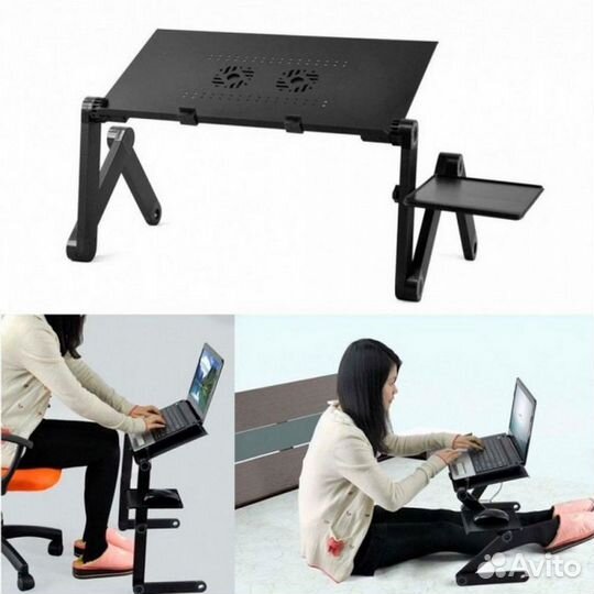 Столик для ноутбука трансформер Т8 с охлаждением