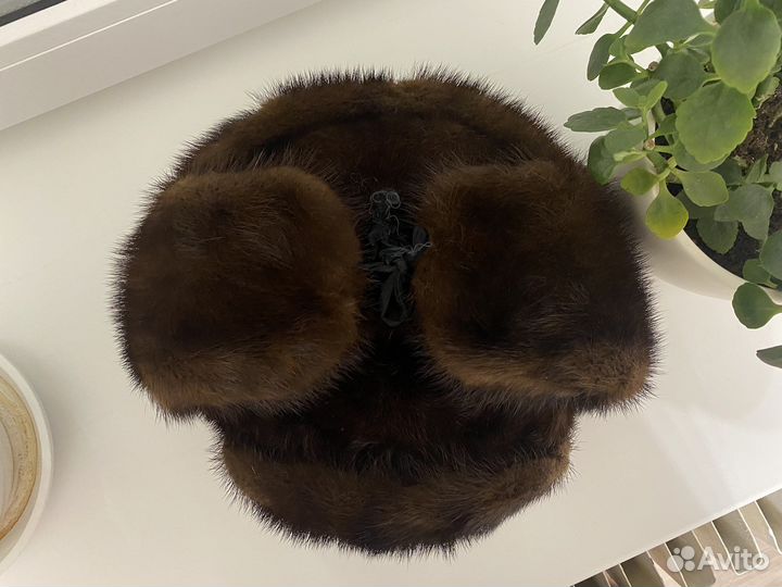 Шапка ушанка мужская норка