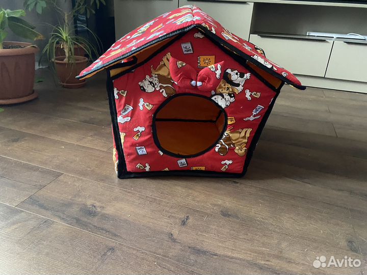 Лежанка домик для собаки