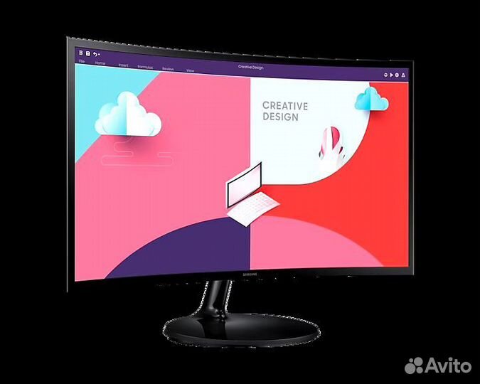 Новый 24 дюймовый монитор Samsung (изогнутый)