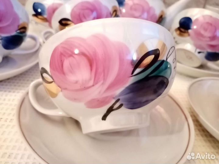 СССР. Дулево. Чайный сервиз на 6 персон