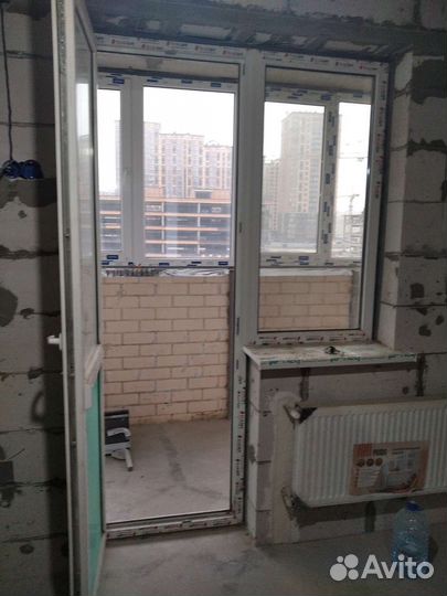 Дверь+окно пластиковые бу из пвх