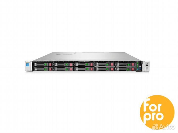 Сервер HP DL360 Gen9 10SFF 2xE5-2650v3 256GB, P840
