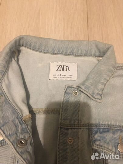 Курта джинсовая для мальчика, zara, 104-110