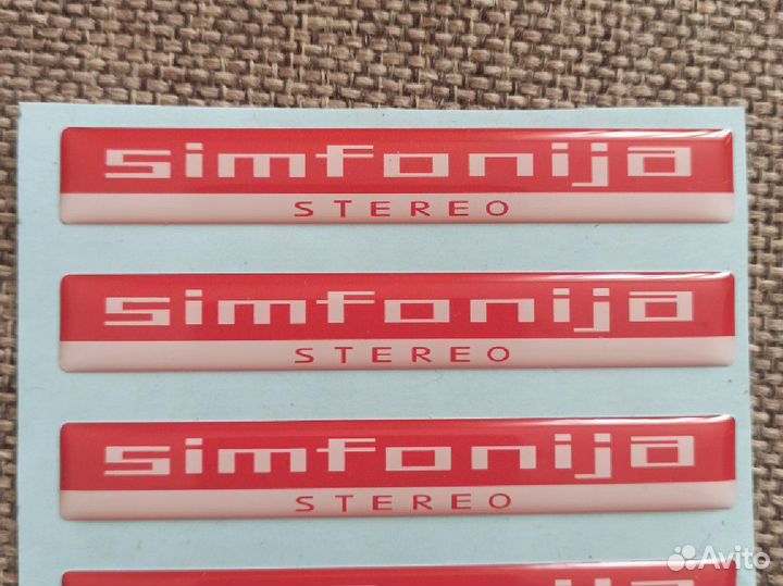 Шильдик для колонок Амфитон и Симфония