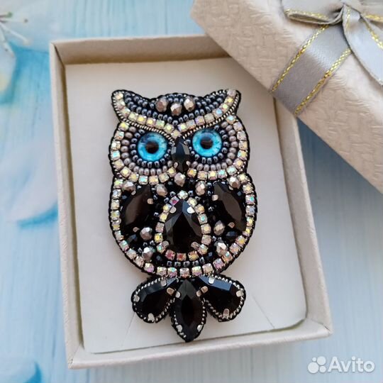 Брошь * Сова *