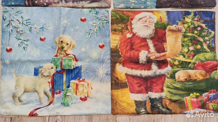 Новые наволочки на декоративные подушки набор 4 шт