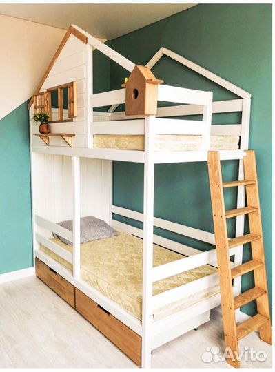 Новая детская кровать домик
