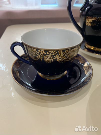 Сервиз СССР лфз кобальт. Остатки