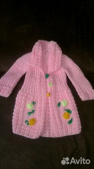 Вязанный кардиган для малышки