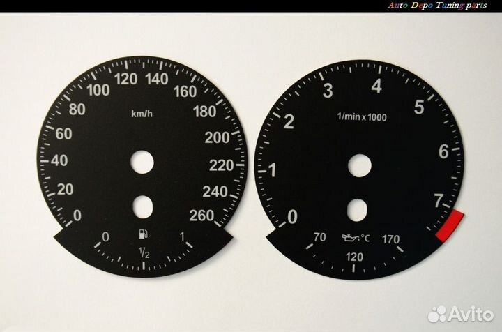 BMW 6 E63 (03-10) Европейские шкалы приборов