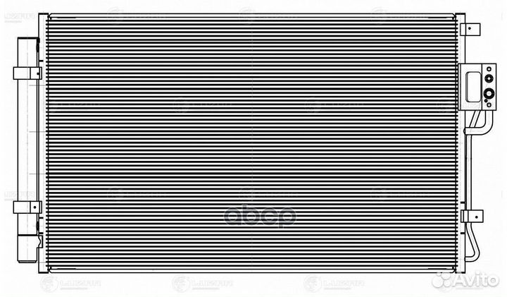 Радиатор кондиционера Santa Fe CM (06) 2,4/3,3
