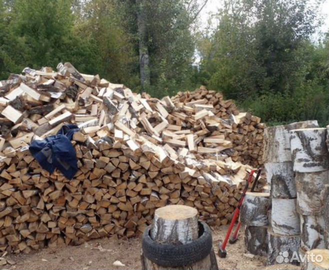 Дрова березовые колотые