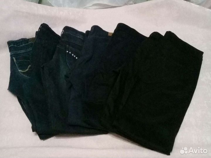 Брюки+джинсы пакетом р. 164 б/у