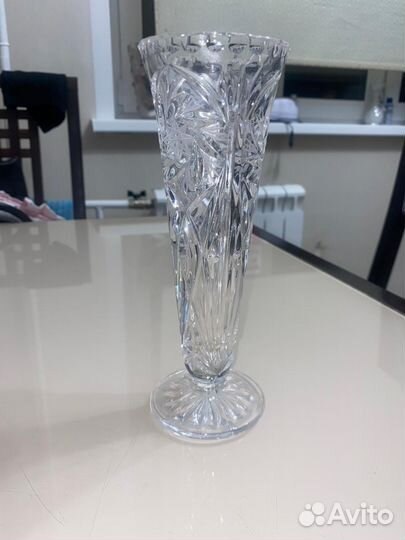 Хрустальная ваза богемия времен СССР