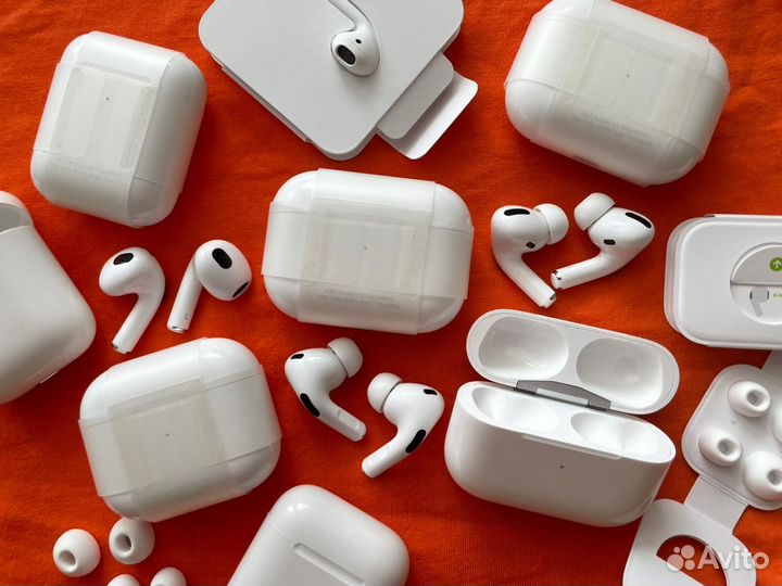 Наушник левый/правый AirPods 1/2/3/Pro, кейсы ориг