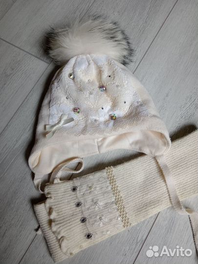 Комплект шапка, шарф