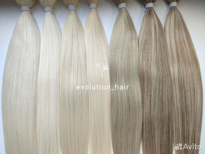 Биопротеиновые волосы для наращивания блонд