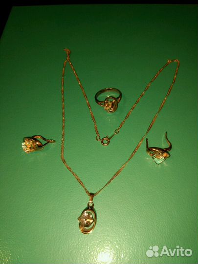 Ювелирный набор с горным хрусталем