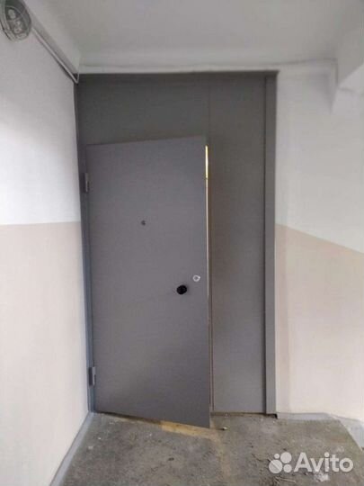 Металлические двери в тамбур.Перегородка. Отсечка