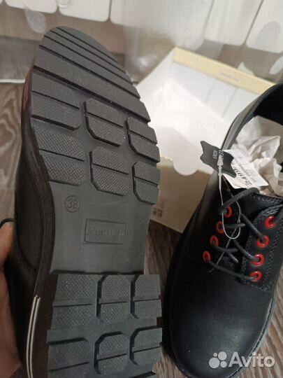 Полуботинки женские 39- 38 р из натуральной кожи