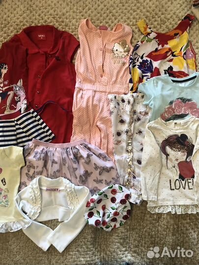 Одежда для девочки на 3-4 года пакетом