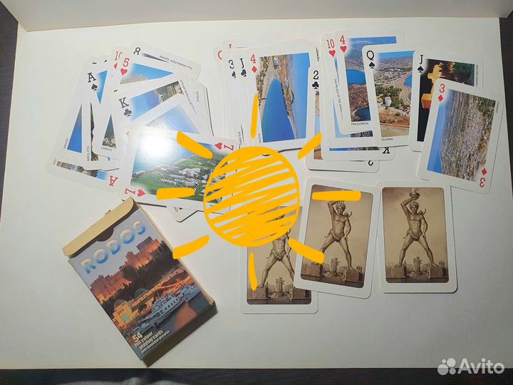 Игральные карты сувенирные, разных стран
