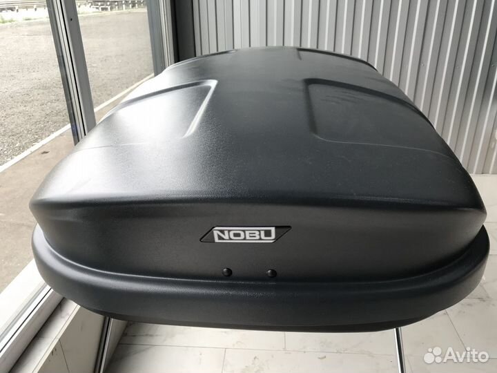 Автобокс на крышу Nobu (черный). С установкой