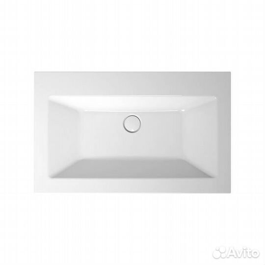 Bette Loft Раковина 80х49.5х10см., встраиваемая сверху, без отв., без перелива, сталь, цвет: белый