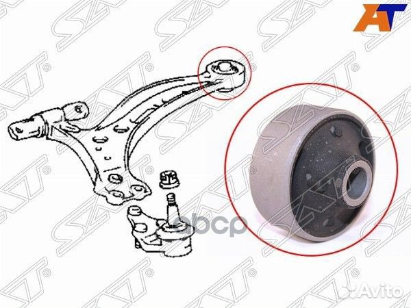 Сайлентблок переднго рычага здний toyota harrie